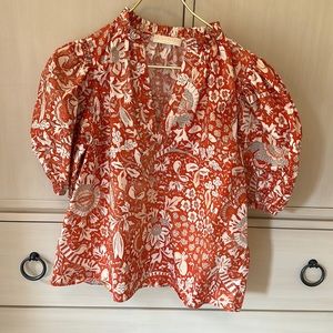 Ulla Johnson Imari Top Orange Blossom